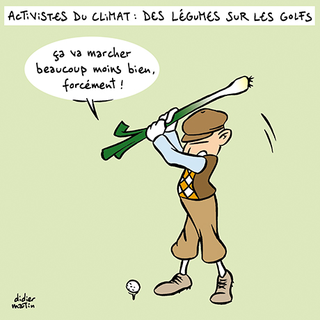 golf, activisme du climat